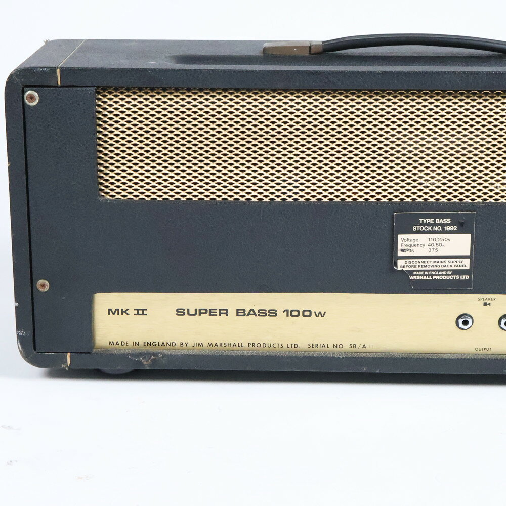 【中古】Marshall マーシャル 1992 JMP Super BASS MKII 100W 1975年製 真空管アンプ ギターアンプ ヘッド chuya-online-10288835 chuya-online チューヤオンライン サンプル画像3