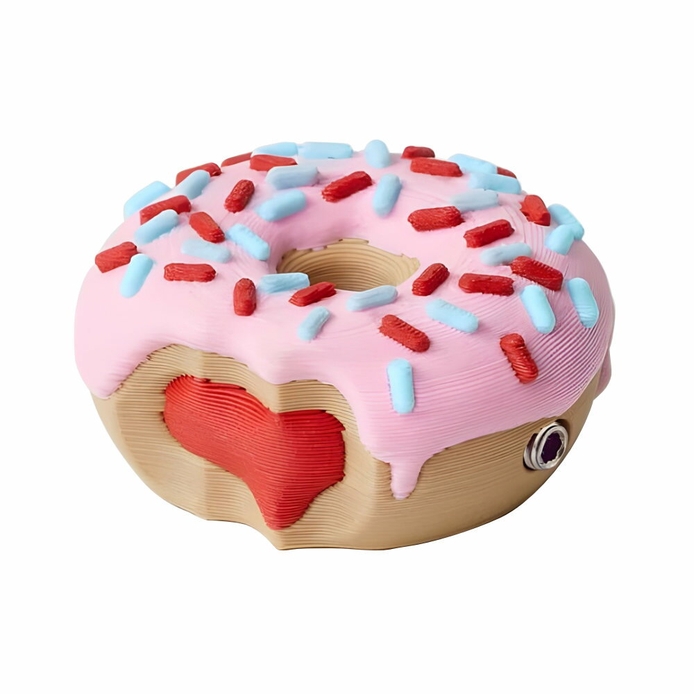 Mr.MojoFx ミスターモジョエフエックス Donut Topper フットスイッチハット フットスイッチカバー 1個入Donut Topperは、カラフルなスプリンクルと風味豊かなジャムが詰まったピンクのグレーズドドーナツをモチーフにした、ペダルボードにぴったりのフットスイッチハットです。高品質素材で3Dプリントされており、摩耗への耐久性も高く作られています。一般的な10mm径のフットスイッチに適合します。フットスイッチへの固定は1.5mm六角レンチを使用します。【POINT】■ ドーナツをモチーフにしたフットスイッチハット■ 10mmサイズのフットスイッチに対応■ 可愛らしいデザイン■ 1個入り。