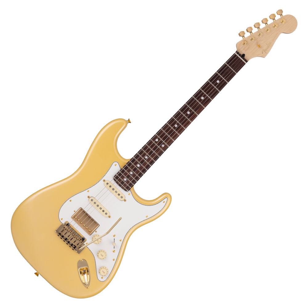 楽天市場】ストラトキャスター fender（カラーイエロー）（エレキ