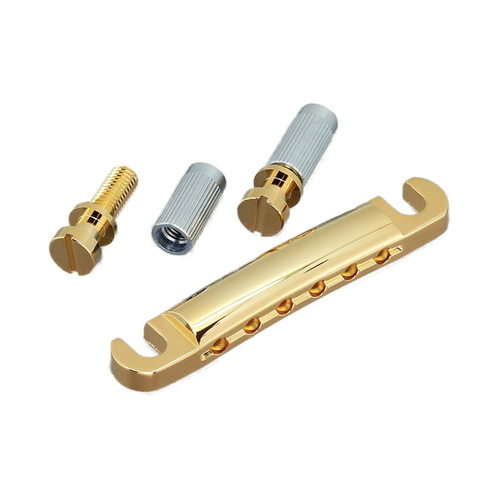 GOTOH ゴトー GE101Z-GG テールピース ゴールド※ギターパーツの取り扱いには、相応の技術と知識が必要になります。自己責任にて、取り扱い可能な方のみ、ご検討下さい。個人的に取り付け時に起った、楽器及びパーツの破損・損傷等につきましては当店は保証出来ません。あらかじめご了承下さい。※サイズ等につきましては商品画像を参考にご検討下さいませ。ゴトー製のテールピースです。材質：亜鉛ダイキャストカラー：Gold (ゴールド)管理品番：PGE-101Z-G/D