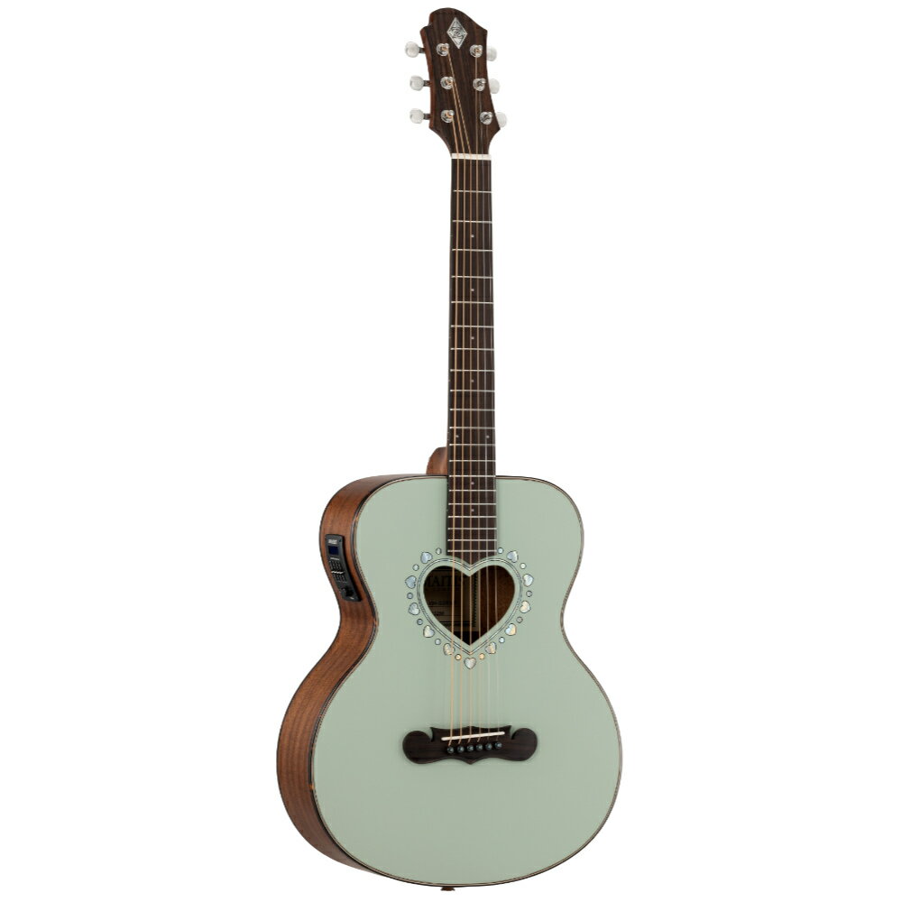 电声吉他 - ZEMAITIS ゼマイティス CAM-90H GGR MP Gloss Green Mather of Pearl ミニボディ エレクトリックアコースティックギター