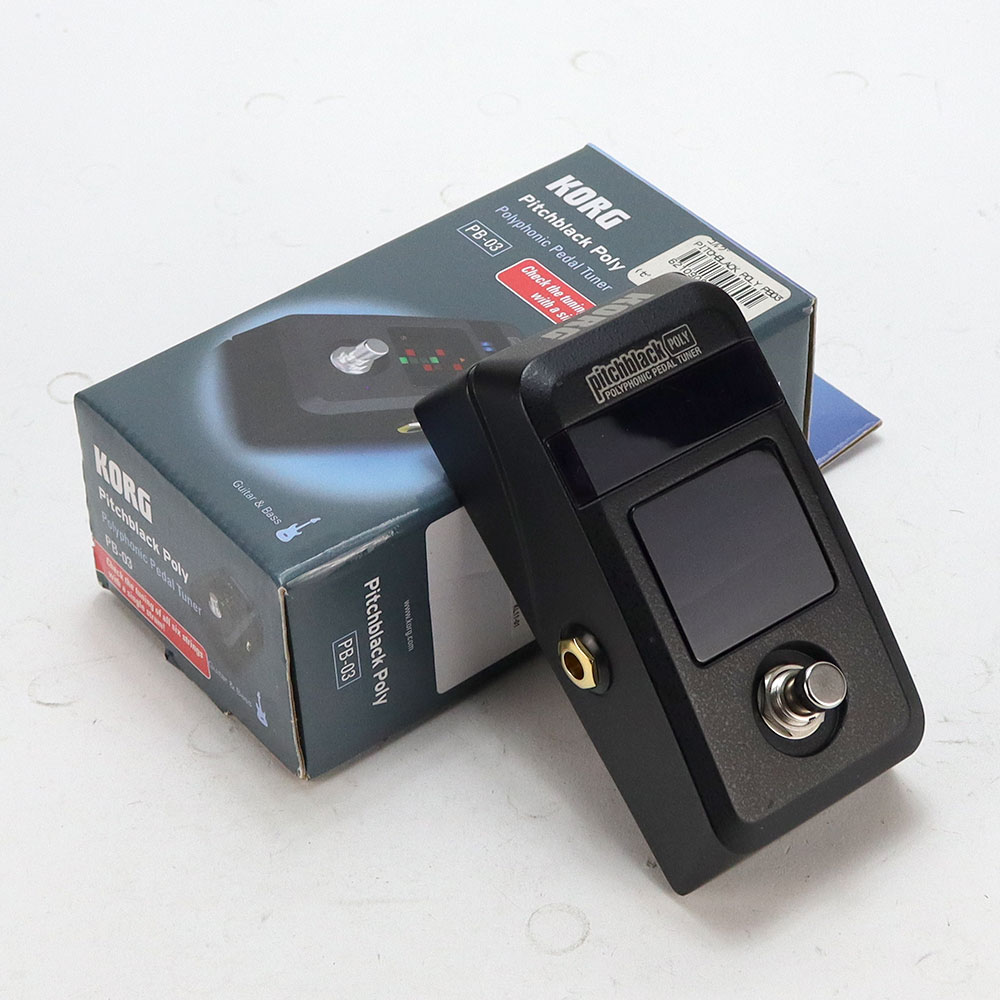 乐天商城 - 【中古】 ペダルチューナー KORG PB-03 pitchblack poly