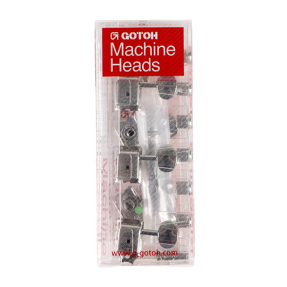 ゴトー GOTOH SD91-HAPM-05M-L6-Nickel ギター用ペグ※ギターパーツの取り扱いには、相応の技術と知識が必要になります。自己責任にて、取り扱い可能な方のみ、ご検討下さい。個人的に取り付け時に起った、楽器及びパーツの破損・損傷等につきましては当店は保証出来ません。あらかじめご了承下さい。※サイズ等につきましては商品画像を参考にご検討下さいませ。本体品番：SD91つまみ品番：05Mカラー：ニッケル軸オプション：HAP-Mギターヘッド形状：L6Mission（ギア比）：1 : 15管理品番：21333NHYX/D