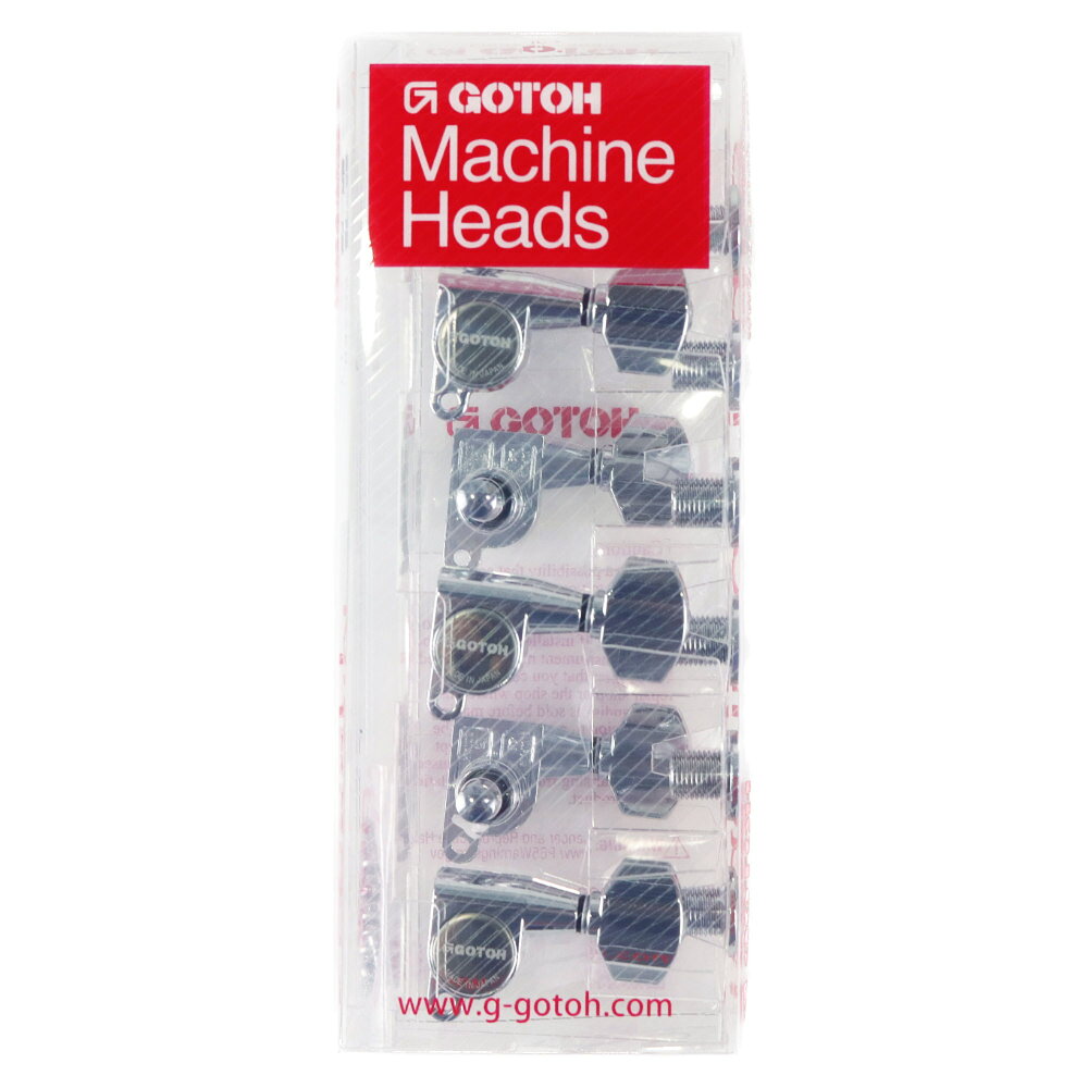 ゴトー GOTOH SG360-07-L3R3-Chrome ギター用ペグ※ギターパーツの取り扱いには、相応の技術と知識が必要になります。自己責任にて、取り扱い可能な方のみ、ご検討下さい。個人的に取り付け時に起った、楽器及びパーツの破損・損傷等につきましては当店は保証出来ません。あらかじめご了承下さい。※サイズ等につきましては商品画像を参考にご検討下さい。本体部品番：SG360カラー：Chrome (クローム)軸オプション：STANDARDボタンオプション：07(Zinc)ギターヘッド形状：L3R3Mission（ギア比）：1 : 14管理品番：06222CX/D