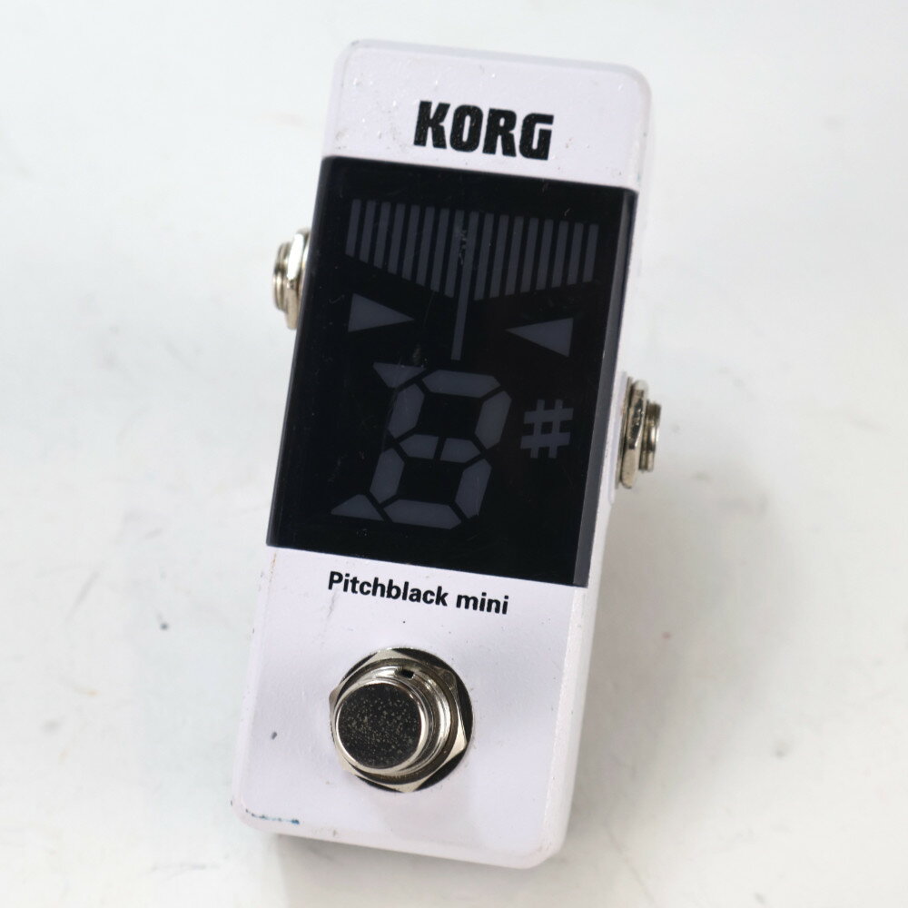 【中古】チューナー ピッチブラックミニ コルグ KORG PB-MINI-WH pitchblack mini white クロマチックチューナー