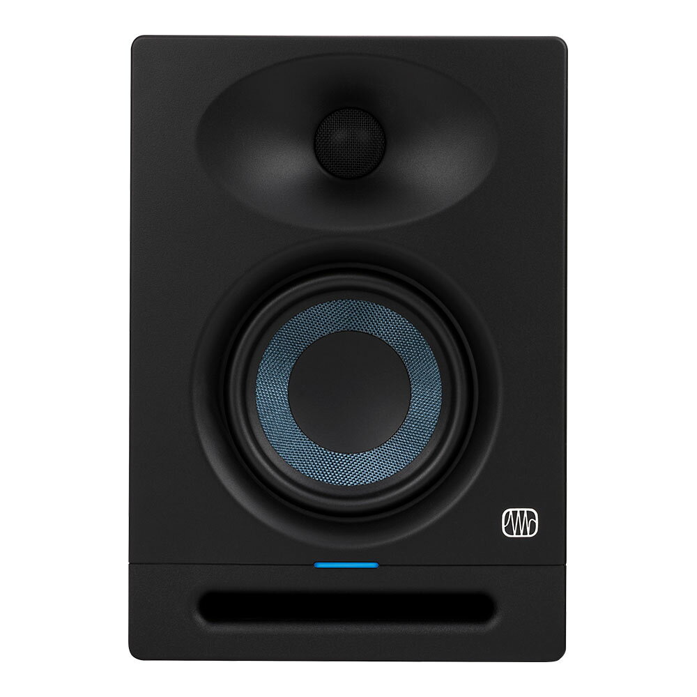 PreSonus プレソナス Eris Studio 4 パワードスピーカーEris Studio 4は、コンパクトなスタジオ・モニターの新たなスタンダードとなる製品です。驚くほど豊かなローエンドと、広くコントロールされたスイートスポットにより、どんなに小さなミキシング・スペースにおいても、プレミアムで正確なモニタリングを楽しむことができます。ホーム・スタジオと小規模なプロ用ミキシング・ルームの両方で優れたパフォーマンスを発揮するよう設計されたEris Studio 4は、柔軟な接続性と音の正確さを兼ね備えており、独自のクラスを確立しています。カスタム設計されたEBM（Elliptical Boundary Modeled）ウェーブガイドは、ミックスの細かなところまでを聴き取ることができる優れた高域レスポンスを提供します。狭い垂直拡散はデスクからの反射を低減し、シルクドーム・トゥイーターはキビキビとした正確なトランジェント再生を保証します。4.5インチのウーブン・コンポジット製低域ドライバーは、Eris Studio 4の省スペース・サイズをものともせず、パンチの効いたタイトでクリアな低音を再生します。ポート付きエンクロージャーと50Wのバイアンプ・パワーが組み合わされ、低音域のレスポンスを最大化し、Eris Studio 4はサブウーファーなしで55Hzという驚異的な低音域を再生を可能にしています。柔軟な入力オプションにより、ミキサーからオーディオ・インターフェイスまで、ほとんどすべてのライン・リソースを接続することができます。・4.5インチ、ウーブン・コンポジット製、低周波トランスデューサー・1インチ（25mm）、超低質量、シルクドーム、高周波トランスデューサー・120˚(H) x 60˚(V) 広いスイートスポット用EBMウェーブガイド・優れた低域再生のためのフロント・アコースティック・ポートと、最適化され共振を抑制する内部ブレーシング・50W、Class ABバイアンプ・55Hz〜20kHzの周波数特性・100dB SPL（ピーク、@ 1 meter）・アコースティック・チューニング・コントロール： HF（±6 dB、連続可変）、ミッドレンジ（±6 dB、連続可変）、アコースティック・スペース（フラット、-2、-4 dB）、ハイパス・フィルター（オフ、80 Hz、100 Hz）・RF干渉、出力電流制限、過熱保護、過渡保護、サブソニック保護、アンプの「ソフトスタート」機能（電源投入時のポッピングを排除）・IECコネクター付き内部電源、オン／オフLED付き電源スイッチ・バランスXLRおよび、1/4インチ入力、アンバランスRCA入力【スペック】・プロダクトネーム：Eris Studio 4, Black, 100-120V JP・モデル番号：2777507126・シリーズ：Eris・カラー：Black・ボルト：100-120V JP・入力インピーダンス：10 kΩ・Peak SPL：99 dB (@ 1 meter)・Crossover Frequency：2.7 kHz・Coverage Pattern：120 degree (H) x 60 degree (V)・キャビネット：Vinyl-Laminated, Medium-Density Fiberboard・Audio Controls：　Volume　High Frequency (±6 dB, center 10 kHz, continuously variable)　Mid Frequency (±6 dB, center 1 kHz, continuously variable)・Monitor Inputs：・Monitor Type：2-Way Active・Power Amplifier Type：Class AB・フットスイッチ：NA・パワーケーブル：IEC・Protections：RF InterferenceOutput-Current LimitingOver-TemperatureTurn-On/Off TransientSubsonic Filter