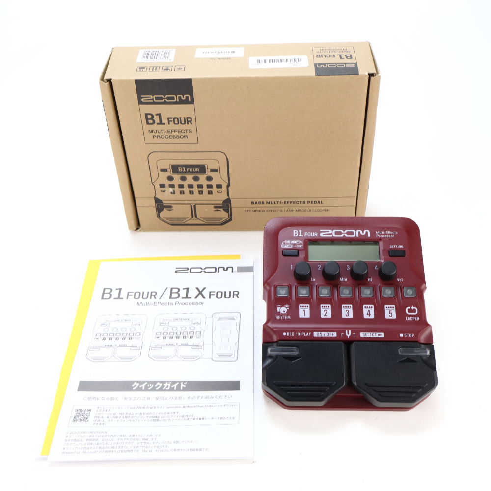 【中古】 ベースマルチエフェクター ZOOM B1 FOUR
