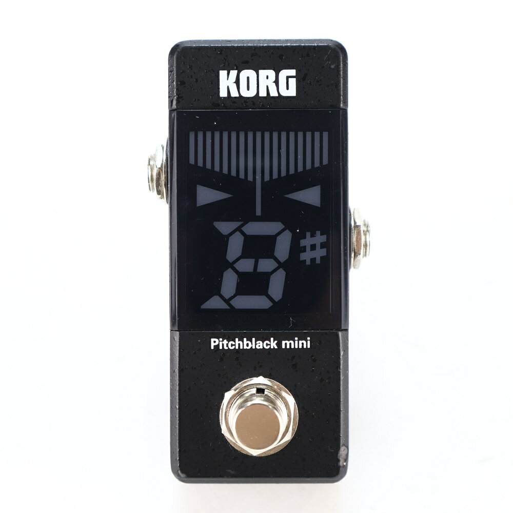 【中古】 チューナー コルグ ピッチブラックミニ KORG PB-MINI PITCHBLACK mini ペダルチューナーKORG PB-MINI PITCHBLACK mini の中古品です。使用感のあるコンディションです。商品内容：本体のみ多少の傷やスレ、塗装剝がれがあります。現在の所、ガリもなく動作に問題ございません。Pitchblackがミニ・サイズに！エフェクト・ボードに最適な小型ペダル・チューナー。高い感度と視認性、堅牢性により世界中のギタリスト／ベーシストから信頼を集めるコルグのペダル・チューナーPitchblack。その最新機種は、ミニ・サイズで使いやすくなったPitchblack miniです。Pitchblack miniは、チューナーとしての優れた性能はそのままに、ボディを最小化。狭いエフェクト・ボードの中にも気軽にセットすることができます。また見やすい大型LEDディスプレイを搭載し、小型ながら電池駆動にも対応。横転防止用のスタビライザーも備えました。小さくてもパワフルな、あらゆるプレイヤーのニーズを満たす高品質なペダル・チューナーです。