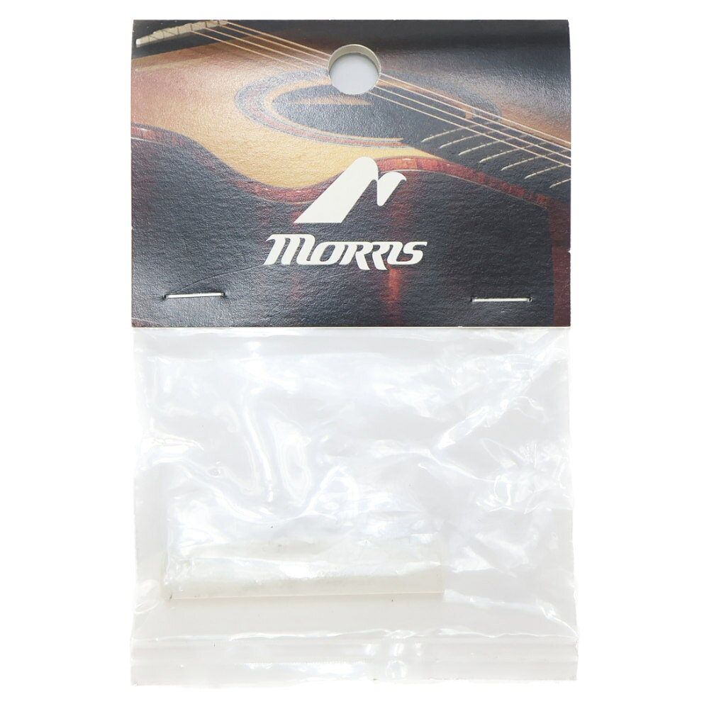 MORRIS モーリス NUT NUBONE 44mm フラット ナット 溝有り※ギターパーツの取り扱いには、相応の技術と知識が必要になります。自己責任にて取り扱い可能な方のみ、ご検討下さい。取り付け時に起った、楽器及びパーツの破損・損傷等につきましては当店は保証出来ません。あらかじめご了承下さい。※サイズ間違いなどがございませんように、楽器のナット、サドル、ピンなどのサイズを測ってからのご注文をお願い致します。【Morris NUT NUBONE】音響特性に優れている上に、経年変化も少ない新素材ナット。パフォーマーズエディション・シリーズの多くのモデルで採用。長さ：44.20mm高さ：8.90mm幅：4.90mmフラット溝有り