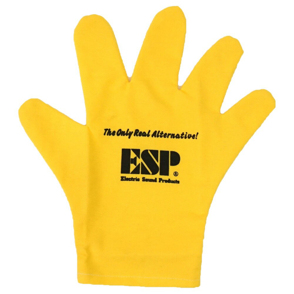 ESP CL-8G/YELLOW GLOVES CLOTH 手袋タイプギタークロス