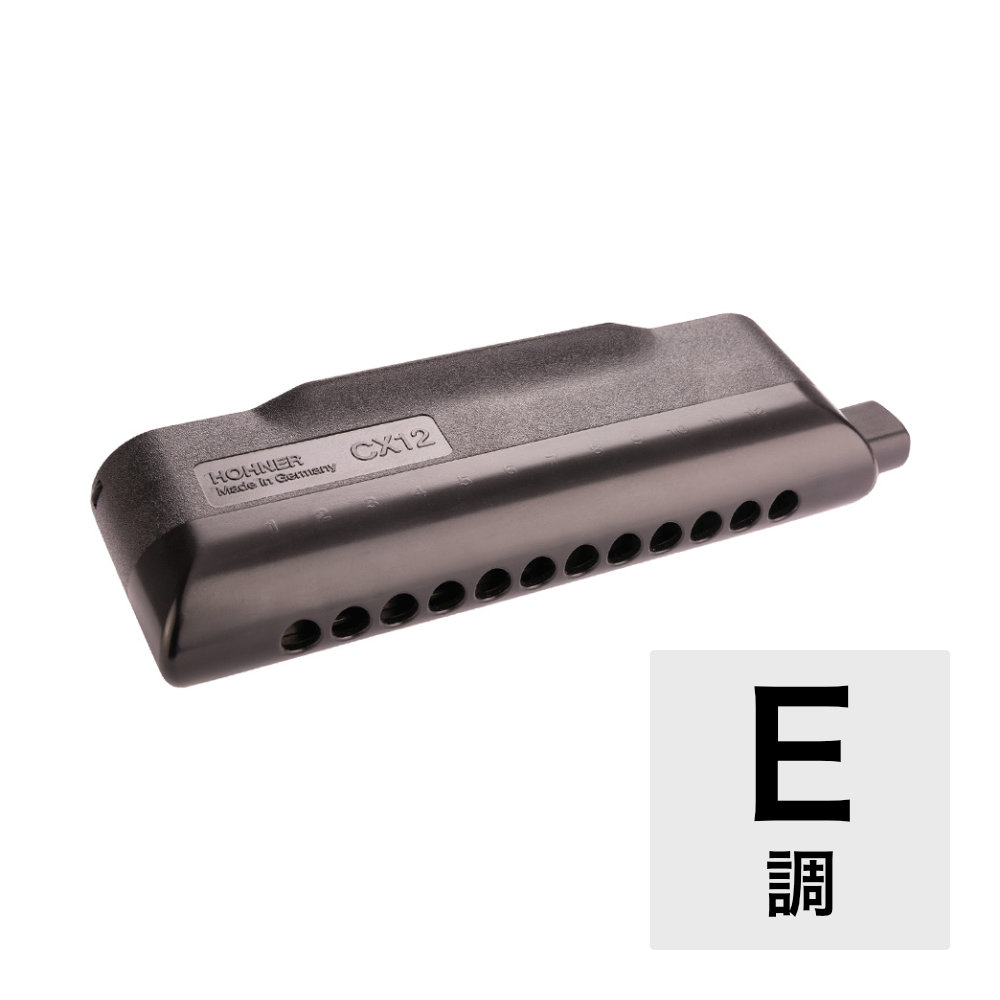 ホーナー ハーモニカ E調 HOHNER CX12-Black/E クロマチックハーモニカ