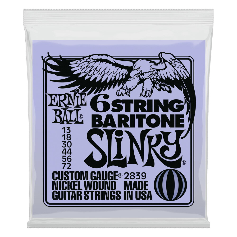 アーニーボール ERNIE BALL 2839 6-STRING BARITONE SLINKY バリトン専用弦