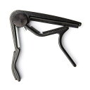 ダンロップ TRIGGER BANJO CAPO/85BB Flat Black バンジョー用カポタスト です。「トリガーカポ」は航空機並の品質のアルミ製。着脱容易で、もちろんDunlopだからチューニングを狂わさずクリアーなサウンドが得られます。バンジョー用トリガーカポ。Flat。カラー：ブラック