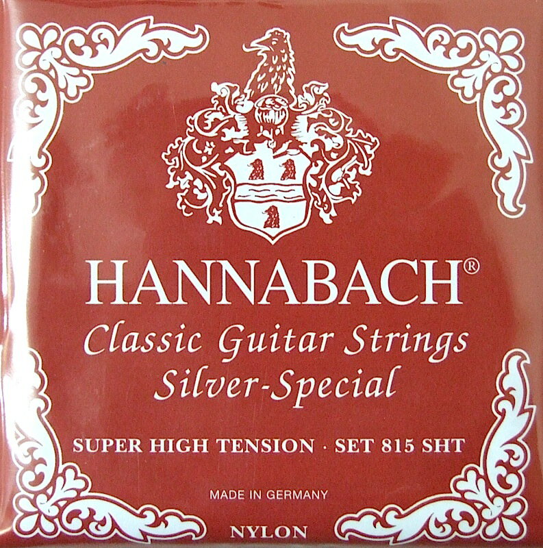 ハナバッハ クラシックギター弦 1セット HANNABACH 815 SHT-Red Set 赤 レッド ギター弦 クラギ弦