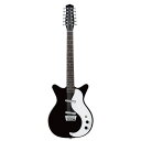 Danelectro 12 STRINGS BLACK 12弦エレキギターダンエレクトロの12弦モデルエレキギターです。セミホロウボディとリップスティックピックアップ搭載で独特なルックスとサウンドです。ボディー：メゾナイト（セミ-ホロウ）ネック：メイプルフィンガーボード：ローズウッドマシンヘッド：ダンエレクトロ・オリジナルチューナーピックアップ：2-リップスティックコントロール：1-ボリューム、1-トーン、トグルスイッチブリッジ：メタルサドルハードウェア：クロームスケール：634mmカラー　ブラックソフトケース付き　