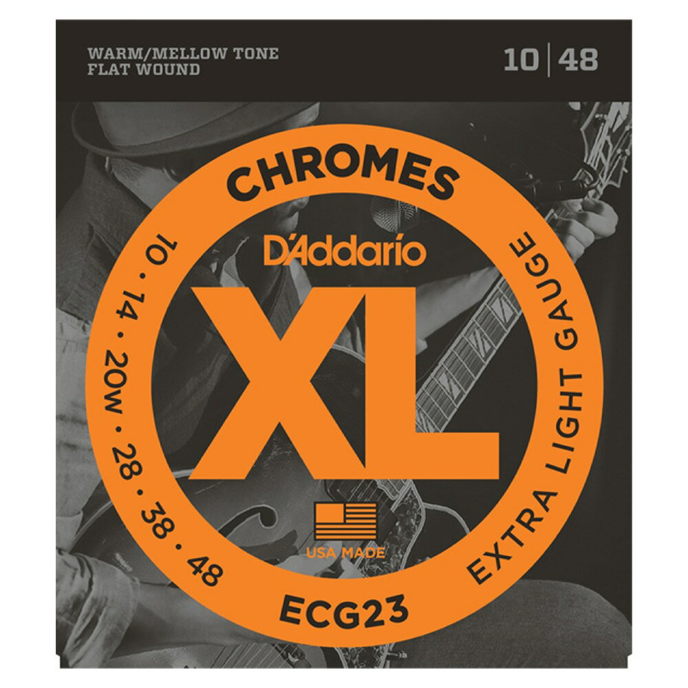 ダダリオ D'Addario ECG23 フラットワウンド エレキギター弦