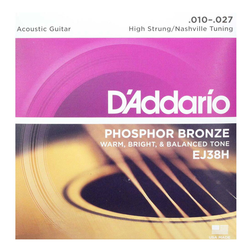 ダダリオ D Addario EJ38H Phosphor Bronze High Strung/Nashville Tuning アコースティックギター弦