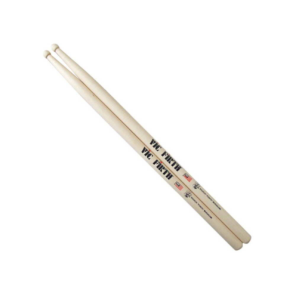 VIC FIRTH VIC-MPS 村上ポンタ秀一モデル ドラムスティック材質　：メイプルサイズ：15.5 x 405 mm永年愛用する127Mのプロポーションを忠実の再現し、滑りにくいシーラフィニッシュなどVIC FIRTHならではのチューニングを施した。