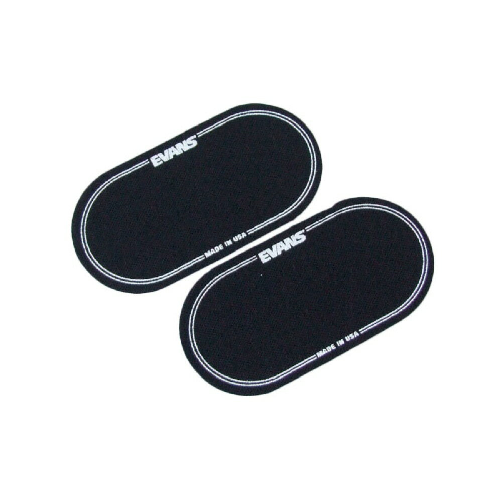 EVANS EQPB2 EQ Bass Drum Patch バスドラム用インパクトパッチ柔らかく滑りにくいナイロン製のパッチで、サスティンへの影響なくヘッドを保護し、アタック音を強化しています。ツインペダル対応の幅広タイプ。2枚入りパッケージ。　