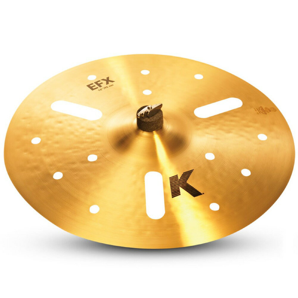 ZILDJIAN K.Zildjian EFX 16” 穴空きエフェクトシンバルK.Zildjian EFXダークなサウンドを持つEFX。チャイナシンバルに似た効果音としても使えます。【K.Zildjian】豊かな響きと表現力!!19世紀のトルコでの誕生以来、世界中のドラマーの創造性をかきたて続けるシリーズ。入念なハンマリングとレイジング加工が幅広い音域でのハイとローの響きをブレンドする。優しくも、激しくもその響きはアーティストの意のままに。ウェイト：Thin16インチ（40cm） エフェクトシンバル　