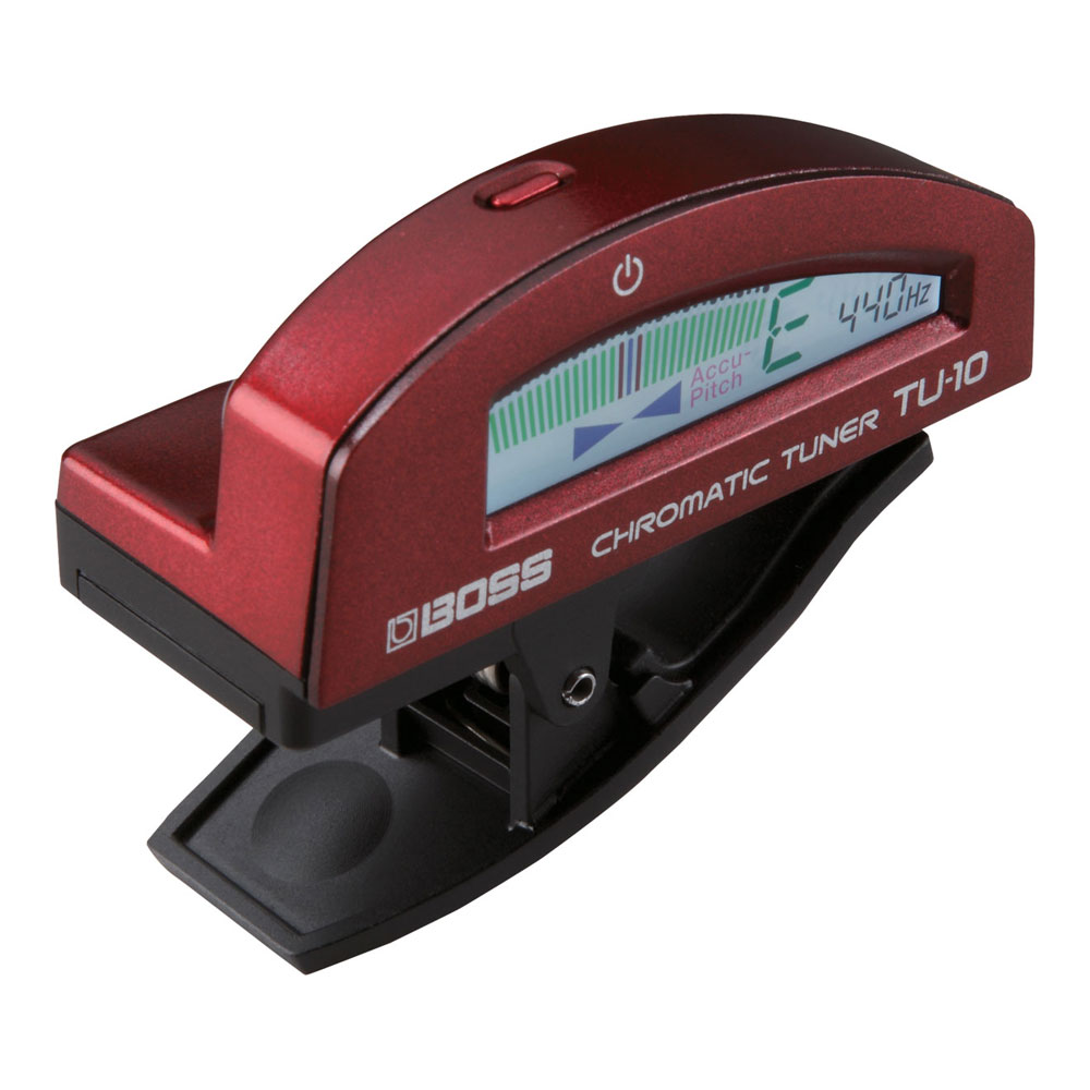 BOSS TU-10 RD Clip-on Chromatic Tuner クリップチューナー レッド 1