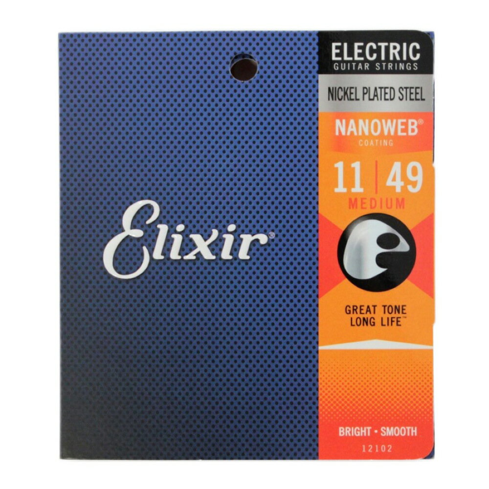 エリクサー ELIXIR 12102 NANOWEB Medium 11-49 エレキギター弦