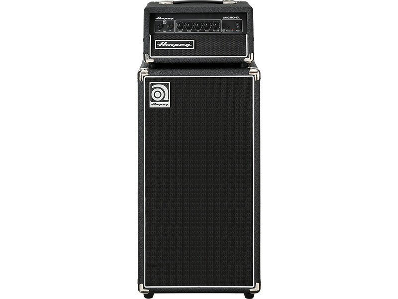 AMPEG Micro-CL Stack ベースアンプアンペグ「クラシック・シリーズ」のSVT-CLとSVT-810Eのルックスを継承し、ダウンサイジングしたMicro-CL Stackが登場しました。Micro-CL Stackは100W(@8Ω)出力のソリッド・ステート・ベースアンプ・ヘッドと2基のアンペグ・デザイン10インチ・スピーカーを搭載したキャビネットを組み合わせたスタックです。マスターヴォリュームとトーン(ベース、ミドル、トレブル)のみのシンプルなコントロールですが、100Wの出力を備えており、自宅練習〜小規模なステージまで使用できます。フロントパネルには音楽に合わせて演奏が可能なオーディオ・プレイヤーの入力端子(AUXインプット)と夜間練習などで重宝するヘッドフォン端子、リアパネルにはエフェクトループとラインアウトを備えています。MICRO-CL HEAD Power output 100watts @8 ohmsPreamp Solid-statePower amp Solid-stateTone controls Bass、Mid、TrebleUnbalanced line outFX loopDual inputs (0dB & -15dB)1/8" headphone out / line inDimensions 178(H)x310(W)x254(D)mm ※脚含むHandling weight 約6.3kgMC-210E CABINET 100watts power handling @8 ohms2 x 10” LF driversrequency responseensitivityDimensions 610(H)x330(W)x279（D)Handling weight 約15.1kg