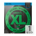 D'Addario（ダダリオ）EXL220BT Super Light 40-95 エレキベース弦数学的に算出された最適ゲージの組み合わせにより、優れたコントロール性と快適な演奏性を実現したものです。従来のXLニッケルワウンド弦のトーンに加え、チョーキング、カッティング、フィンガリング、スラップといった様々な奏法時もバランスよく、同等の感触でダイナミックなコントロールが可能です。・ニッケルプレートスチール製のラウンドワウンド弦で、際立ったブライトなトーン。・環境に優しく、耐食性に優れたパッケージで、いつでも開けたて、新鮮な状態で使用可能。・アメリカ製で高品質、高性能。・ゲージ : ニッケル巻弦 040 055 070 095