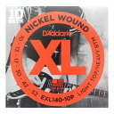 D'Addario EXL140-10P 10セットパック エレキギター弦XL Nickel Multi-PacksD'Addarioマルチパック・シリーズは、10セット入りのパック弦です。それぞれのセット弦は個別に特殊ポリマーパックで密閉されており、長期間劣化することはありません。EXL140-10P独特なブライトサウンド、素晴らしいイントネーション。世界中のミュージシャンからの圧倒的な支持を誇る、言わずと知れたエレキ弦のスタンダード。Light Top/Heavy Bottom1st:PL010 2nd:PL0133rd:PL0174th:NW0305th:NW042 6th:NW0521パッケージでの販売です。