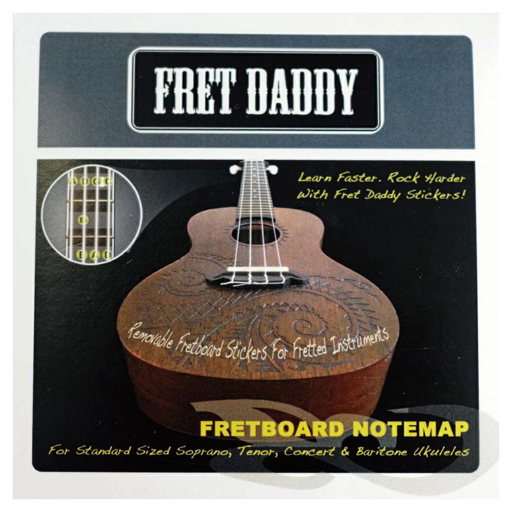 Fret Daddy スケール教則シール フレットボードノートマップ ウクレレ用