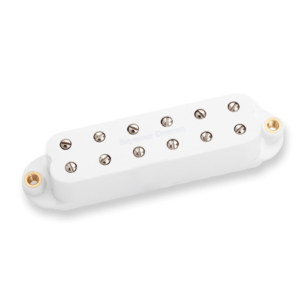 Seymour Duncan SJBJ-1n JB Jr. Neck White ギターピックアップ※ギターパーツの取り扱いには、相応の技術と知識が必要になります。自己責任にて取り扱い可能な方のみ、ご検討下さい。取り付け時に起った、楽器及びパーツの破損・損傷等につきましては当店は保証出来ません。あらかじめご了承下さい。※取り付け作業後の商品につきましては、いかなる理由でも返品は受付出来ません。JB Jr.はその名の通り、シングルコイルサイズでありながら、SH-4 JB modelのサウンドが楽しめる画期的なピックアップです。12個のポールピース全てが可動式で、その磁束域はフルサイズのハムバッカーに匹敵します。SHR-1より出力が若干控えめな分、高域のレスポンスが良くなっています。Magnet：Ceramic BarD.C. Resistance：10.1kEQ/B：4/M：6/T：5Cable：4-Con. ShieldedColor：White