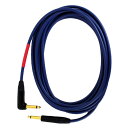 KAMINARI K-GC5LS Electric Guitar Cable 5m LS エレクトリックギター専用ケーブル国産クオリティの高音質！音域のバランス感を徹底追求し、楽器とアンプで生まれるサウンドをリアルに表現するギターシールドケーブルです。エレクトリック専用設計！シングルコイルにおける低音域の乾いた張りのある音色と、太く存在感のある高音域を得るために、このケーブルは中音域のバランスに注目して設計しています。これにより、音がこもりがちになるハムバッカーにおいても、ワイドに前に抜けていくという本来のポテンシャルを十分に引き出すことに成功しました。Color : 藍 -AI-長さ：5mプラグ形状：L型、ストレート　