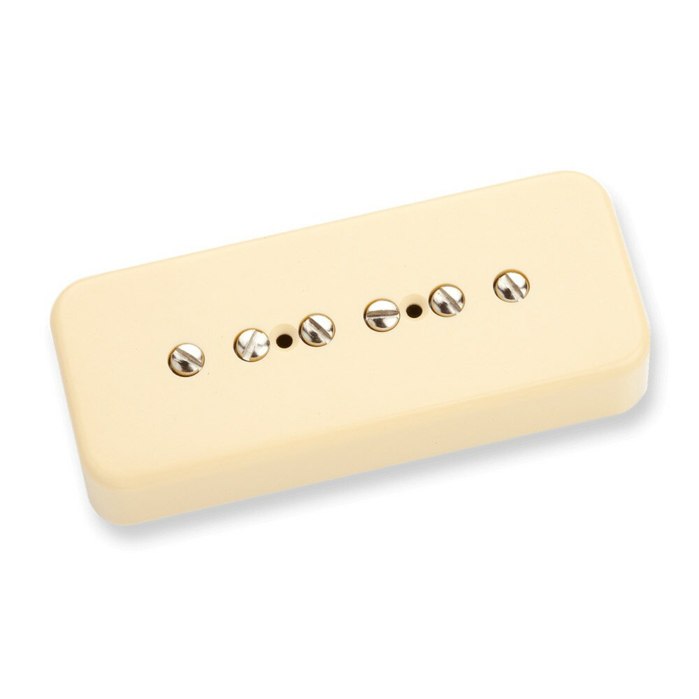 Seymour Duncan SP90-1n Vintage Neck Ivory ギターピックアップ※ギターパーツの取り扱いには、相応の技術と知識が必要になります。自己責任にて取り扱い可能な方のみ、ご検討下さい。取り付け時に起った、楽器及びパーツの破損・損傷等につきましては当店は保証出来ません。あらかじめご了承下さい。※取り付け作業後の商品につきましては、いかなる理由でも返品は受付出来ません。ストラトキャスター等の、いわゆる"シングルコイル"と呼ばれているピックアップよりも幅広く、背の低いホビンを使用するP-90は、高出力でミッドレンジを増したサウンドが特徴です。プレーンエナメルワイヤーを使用し、1950年代と同じ製法で作られるSP90-1は、まさにヴィンテージと呼ぶにふさわしいピックアップでしょう。Magnet：Alnico 5 BarD.C. Resistance：8kEQ/B：5/M：5/T：7Cable：1-Con. Braid ShieldColor：Ivory