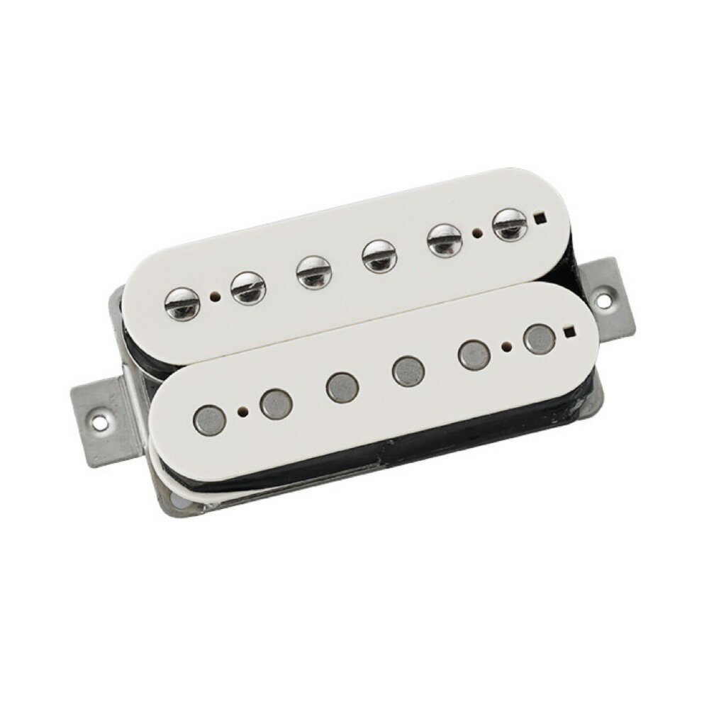 Freedom Custom Guitar Research(フリーダムカスタムギターリサーチ) FPU-HYB-01N WH Humbucker Neck Hybrid Humbucker Neck ハイブリッドハムバッカー ネック用 ホワイト※ギターパーツの取り扱いには、相応の技術と知識が必要になります。自己責任にて取り扱い可能な方のみ、ご検討下さい。取り付け時に起った、楽器及びパーツの破損・損傷等につきましては当店は保証出来ません。あらかじめご了承下さい。※画像はサンプルです。詳しくは商品説明をご覧ください。シングルコイルとハムバッカーの境界線を越えた究極のピックアップ。「抜けの良いハムバッカーサウンド」と「音に芯のある超リアルなシングルコイルサウンド」。その両方が一度に手に入るピックアップ、それがF.C.G.R.が開発した"Hybrid Humbucker"です。ハムバッカーとしてのサウンドは、優れたサウンドセパレーションと弾き手に爽快感を感じさせる音抜けの良さを誇ります。ドライブさせても和音の響きを損なわず、ブラッシングを多用したプレイでも歯切れよくグルーヴィにリズムのポイントをつくことができます。ピッキングに対してのレスポンスも良く、低音弦では音の芯をしっかりととらえることができ、プレーン弦ではどのポジションでもか細さを感じさせないコシの強い出音をアウトプットします。そして、私たちはこのハムバッカーで究極的にリアルなシングルコイルサウンドをアウトプットさせることを追求しました。Hybrid Humbuckerとタップ機能を搭載したギターを試す機会があれば、ぜひ一度目を閉じてそのサウンドに耳を傾けてみてください。確かな手ごたえとエッジーなサウンドの中にも、「シングルコイルとしての音の太さ」を感じさせる、しっかりとした音の芯。そしてセンシティヴにピッキングニュアンスを表現するレスポンスの良さ。それは間違いなくシングルコイルそのもののサウンドです。それもそのはず、一見すればオーソドックスなヴィンテージハムバッカーのようなルックスではありますが、タップ時に活きるスラッグポールピース側のコイルに着磁されたアルニコマグネットのポールピースを用いた上で、コイル形状も合わせ、通常のシングルコイルと同じ構造にしてあります。これにより従来のハムバッカーをタップする際に損なわれていたアタックや倍音感をフォローし、一般的なシングルコイルサウンドと比較しても遜色の無い極上のタップ・トーンを実現しました。単純なようですが、ハムバッカーサウンドとの両立を図る上では非常にストイックでシヴィアな研究・開発が必要となりました。もし、あなたがひとつのピックアップで多彩なサウンドをクリエイトしたいと思ったら、ぜひHybrid Humbuckerをお試しください。そしてこのピックアップに込めたF.C.G.R.の音へのこだわりと飽くなき探求心を感じ取っていただければ幸いです。■FPU-HYB-01N WHNeckポジション用DCR：10.3〜10.7KΩWIRE：Black EnamelMAGNET：ALNICO4カラー：ホワイト・コイルワイヤーには、Made is U.S.A.のMWS社製ワイヤーを使用しております。