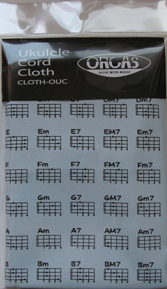 ORCAS CLOTH-OUC UKULELE CORD CLOTH LBL ウクレレコードクロス