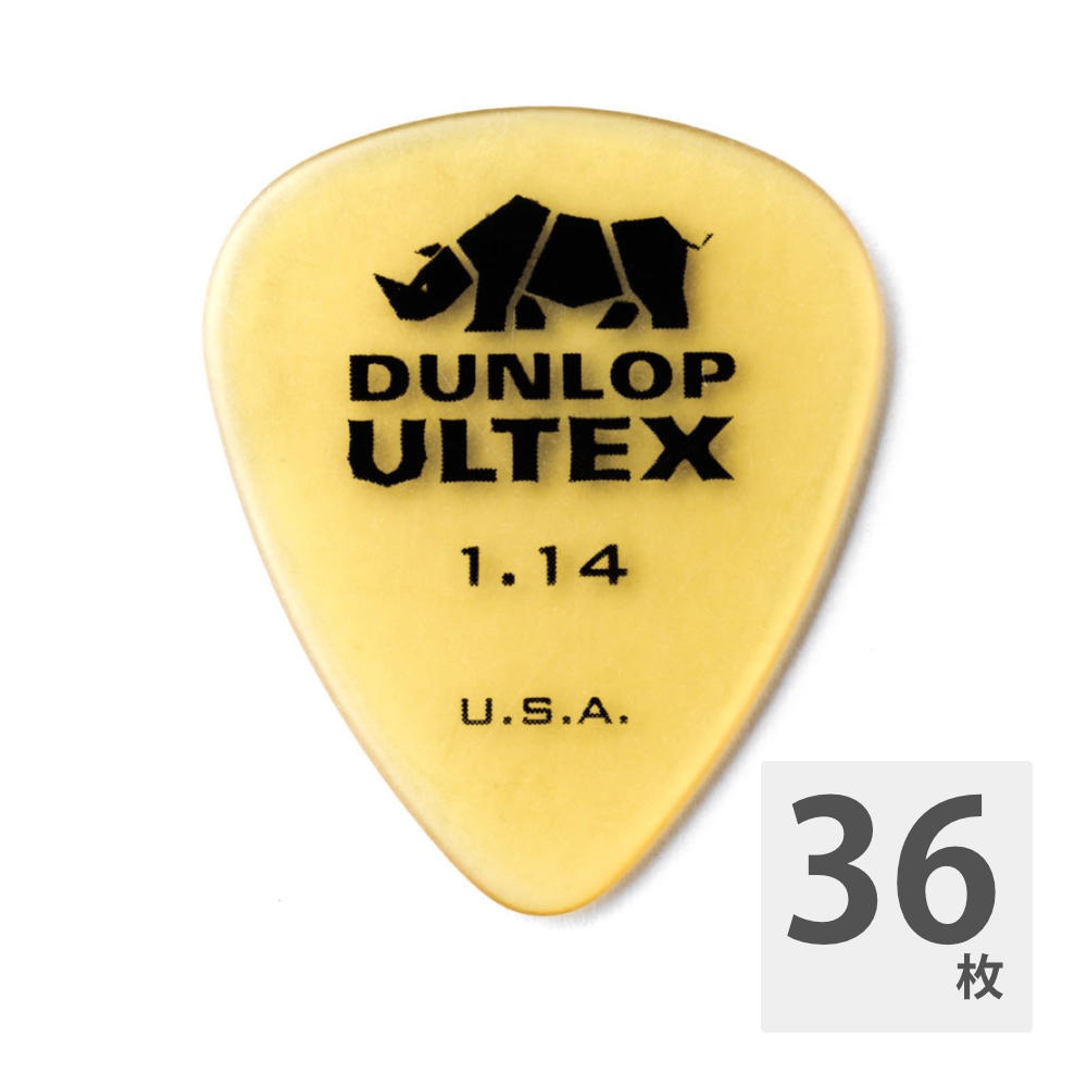 JIM DUNLOP 421R ULTEX STD 1.14 ギターピック×36枚スタンダードシェイプ。厚さ：1.14mm36枚での販売です。