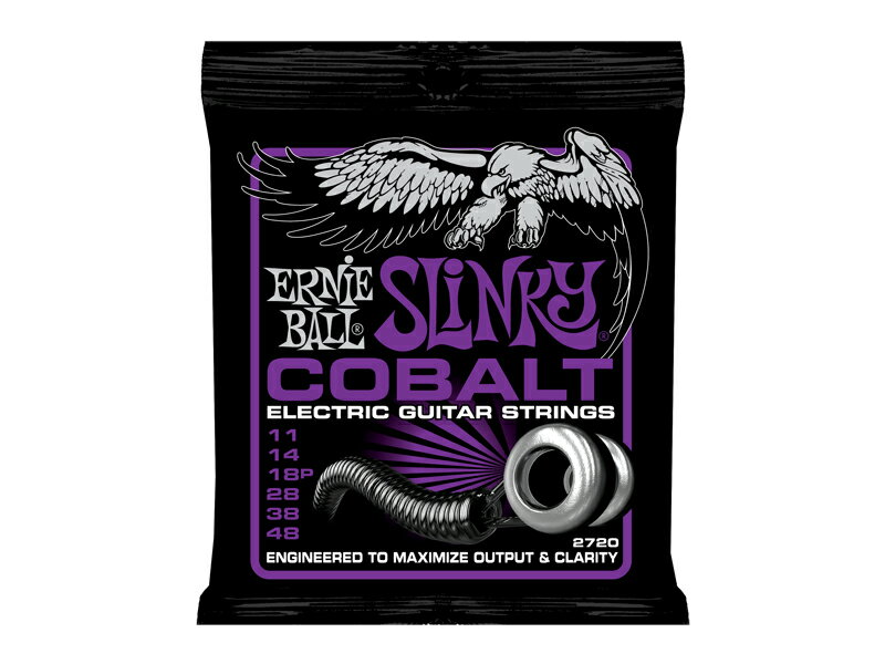 0.11- 0.48 - アーニーボール ERNIE BALL 2720 Cobalt Power Slinky×6SET エレキギター弦