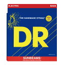 DR SUNBEAMS DR-NMR45 Medium エレキベース弦×2セットラウンド・コア/ニッケル・プレート/ベース弦「SUNBEAMS」は、DRラウンド・コア（丸い芯材）弦ならではの柔軟性、ニッケルならではの暖かみのあるサウンドと柔らかい感触、そしてステンレス・スティールと比較した場合のニッケル・プレート巻弦用ワイヤーの磁力に対する反応の良さが特徴。ブライトかつ暖かみのあるサウンドを求めるトラディショナルなプレイヤーや、高度なテクニックを持つフレットレス・ベース・プレイヤーに適しています。DR-NMR45スタイル：Mediumゲージ：45 65 85 1052セットでの販売です。