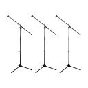 【お得な3本セット】ストレート/ブーム両対応マイクスタンド×3本セット マイクホルダー付き Dicon Audio MS-003