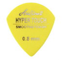 AriaProII HYPER TOUCH Jazz 0.8mm YL×10枚 ギターピック対磨耗性にすぐれロングライフを誇るとともに、マット感覚のソフトな手触りと弾き心地を持ち、ナチュラルな中にシャープさが有る独特のサウンドが魅力です。素材：ポリアセタール形状：ジャズ厚さ：0.8mmピックカラー：イエロー10枚セットでの販売です。