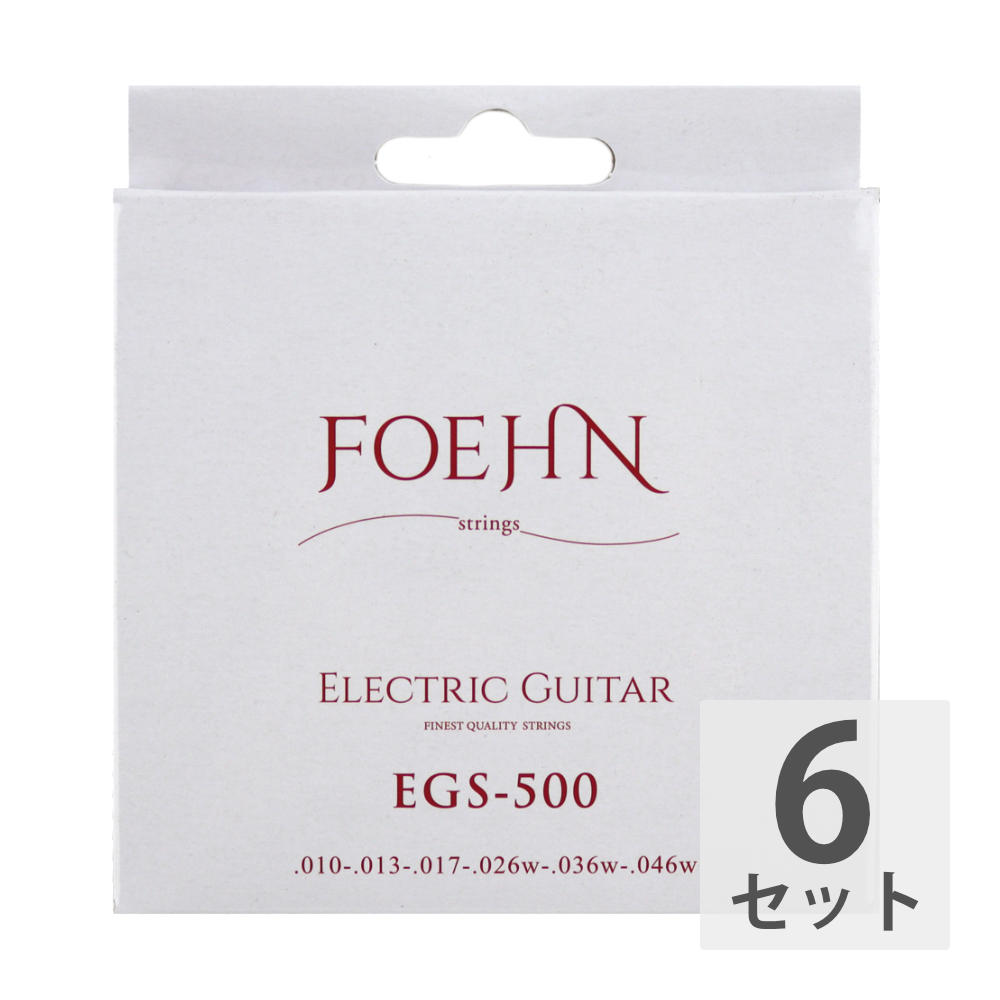 FOEHN EGS-500×6セット Electric Guitar Strings Regular light エレキギター弦 10-46