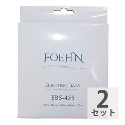 FOEHN EBS-455×2セット Electric Bass Strings Regular Light 5strings 5弦エレキベース弦 45-125