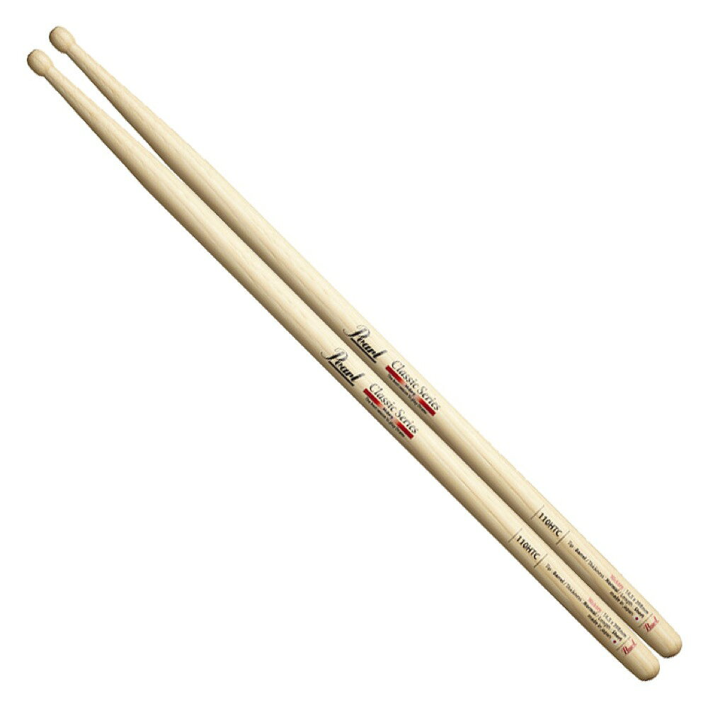 Pearl 110HTC ヒッコリー ドラムスティック×12セット