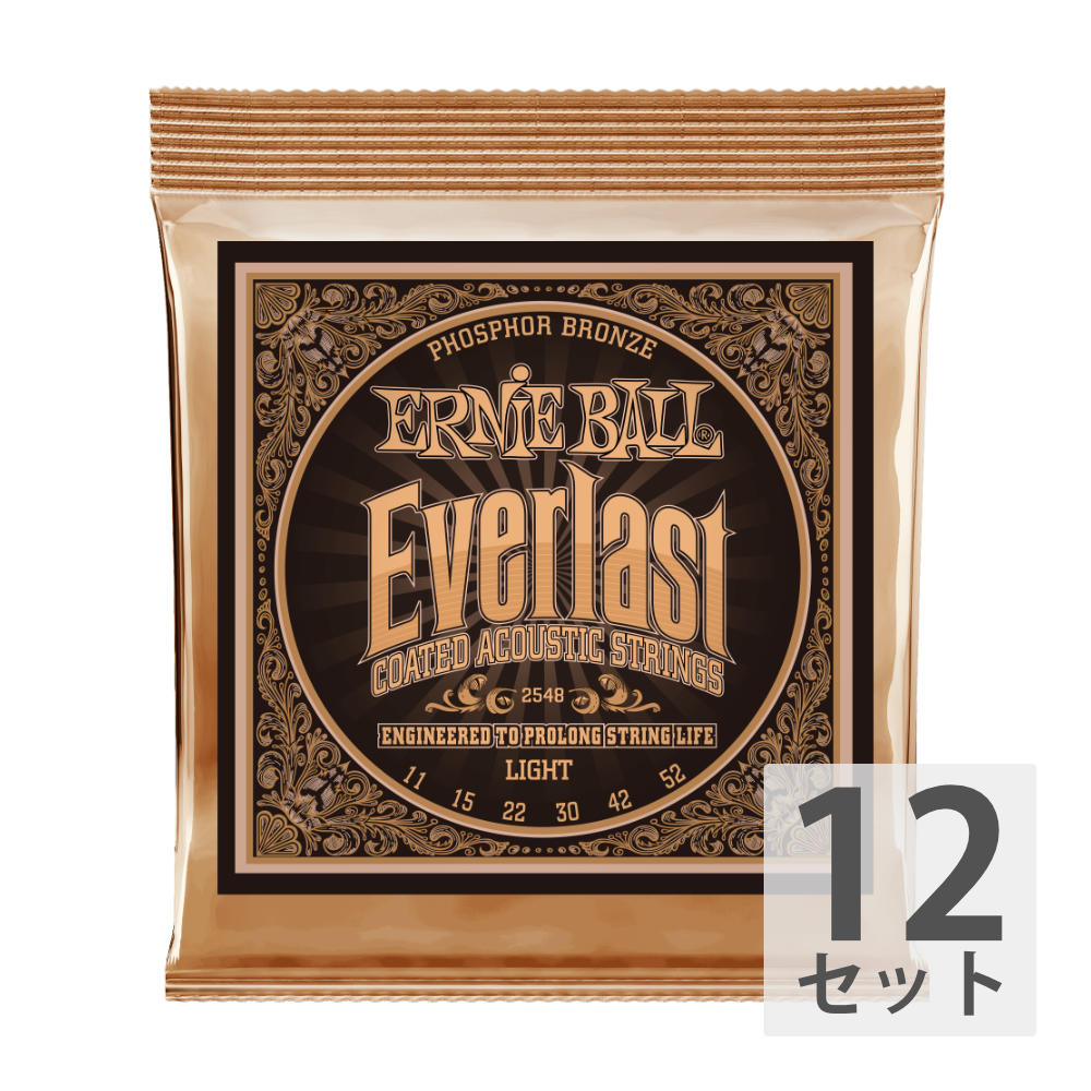 ˡܡ ERNIE BALL 2548 Everlast Coated PHOSPHOR BRONZE LIGHT ƥå 12å