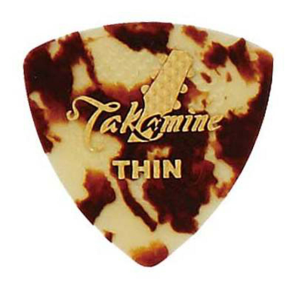 TAKAMINE P1T THIN セルロイド トライアングルピック×10枚