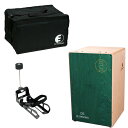DG CAJON Chanela GREEN カホン & HarmoTECH カホン用キックペダル ソフトケース付き セット