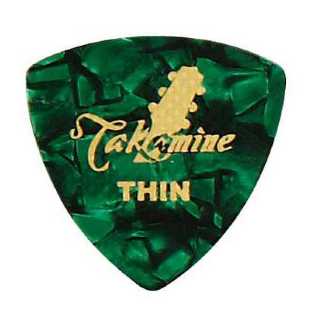 TAKAMINE P1G THIN セルロイド トライアングルピック×30枚