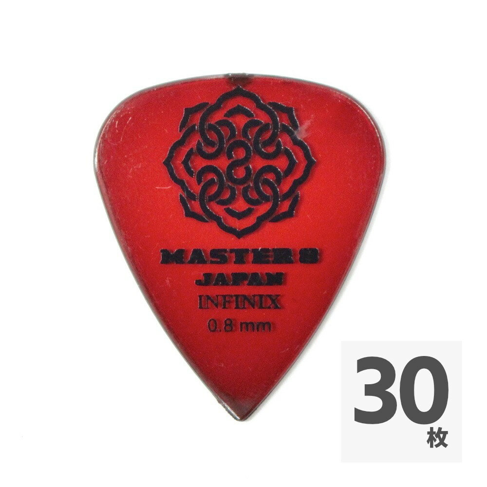 弹吉他片 - MASTER 8 JAPAN IF-TD080 INFINIX TEARDROP 0.8mm ギターピック×30枚