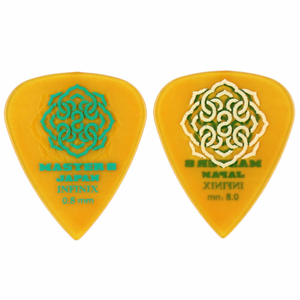 MASTER 8 JAPAN IFHPR-TD080 INFINIX TEARDROP Hard Polish with Rubber Grip 0.8mm ギターピック×30枚
