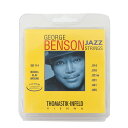 Thomastik-Infeld GB114 GEORGE BENSON JAZZ STRINGS Flat Wound フラットワウンドギター弦×6セット。ジョージ・ベンソン・ジャズ弦はそのダイナミクスをゼロベースからオリジナルにデザインされています。本物のイントネーションを実現しています。サスティンも素晴らしい。もちろん、試してみて初めて実感できます。ジョージに聞いて下さい。これは彼独自のスペックでデザインされているのです。1st E Plain Steel .014 2nd B Plain Steel .018 3rd G Nickel Flat Wound .021 4th D Nickel Flat Wound .031 5th A Nickel Flat Wound .041 6th E Nickel Flat Wound .055※6セットでの販売です。　